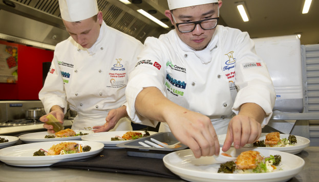 Toque DOr 2019 Otago Polytechnic Central Campus Culinary students Charlie Burton and Edson Mark Sy